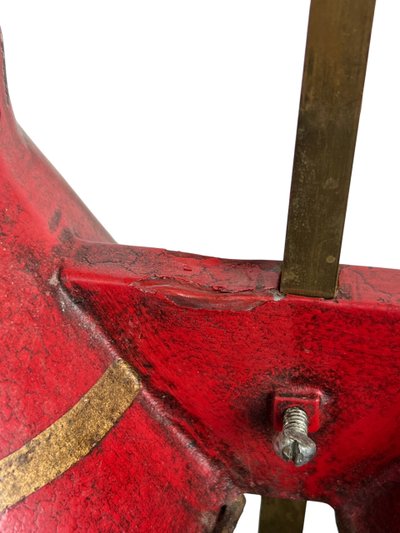 LAMPE BOUILLOTTE A DEUX LUMIÈRES EN TÔLE RÉGLABLE EN HAUTEUR ( non électrifier )