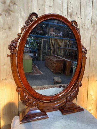Commode - Coiffeuse époque Napoléon III avec psyché.