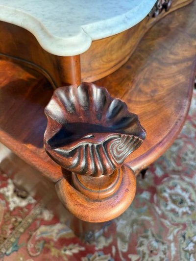 Commode - Coiffeuse époque Napoléon III avec psyché.
