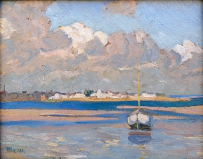 Pierre Agnès (1898-1964), View of Tudy Island in 1924
