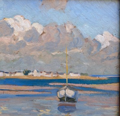 Pierre Agnès (1898-1964), View of Tudy Island in 1924