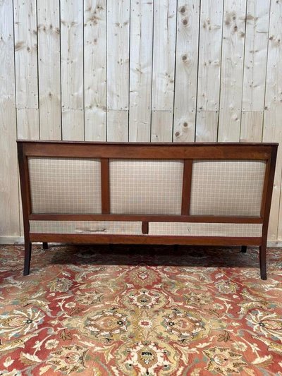 Red velvet restorarion -era sofa