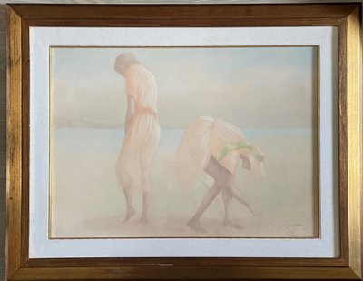 Pittura figurativa del XX secolo: estate, mare, spiaggia, vacanze.  Pierre Polignac