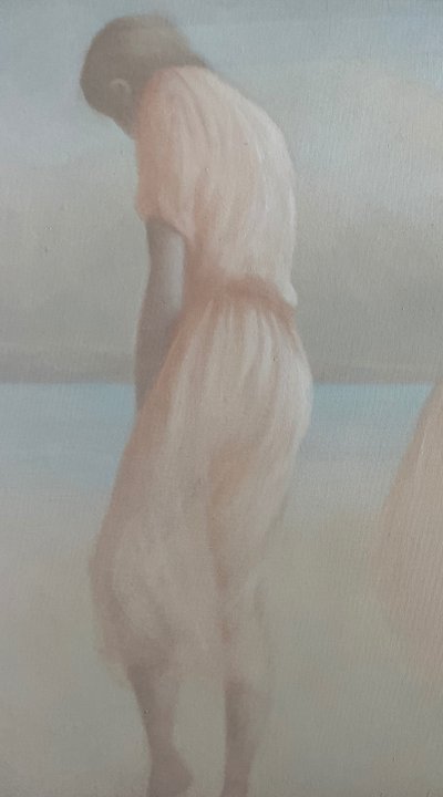 Pittura figurativa del XX secolo: estate, mare, spiaggia, vacanze.  Pierre Polignac