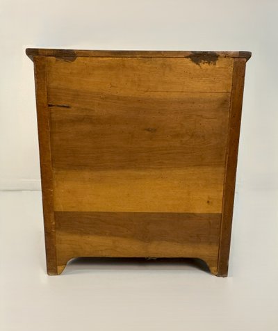 Firewood holder inlaid with different woods, 19th / 20th century