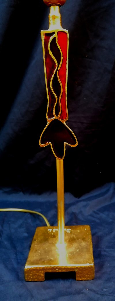 NICOLAS DEWAEL - LAMP - EDITION FONDICA - ORIGINAL PIECE - METAL AND ENAMEL - MODERNIST -