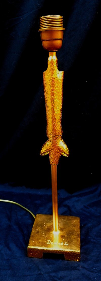 NICOLAS DEWAEL - LAMP - EDITION FONDICA - ORIGINAL PIECE - METAL AND ENAMEL - MODERNIST -