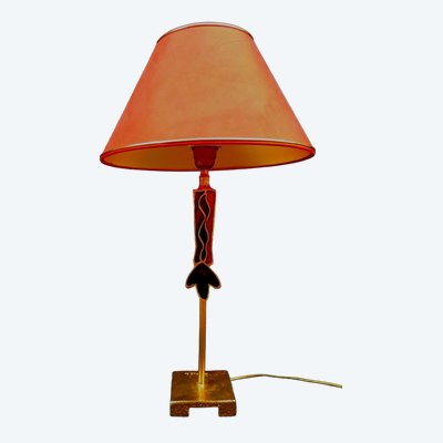 NICOLAS DEWAEL - LAMP - EDITION FONDICA - ORIGINAL PIECE - METAL AND ENAMEL - MODERNIST -