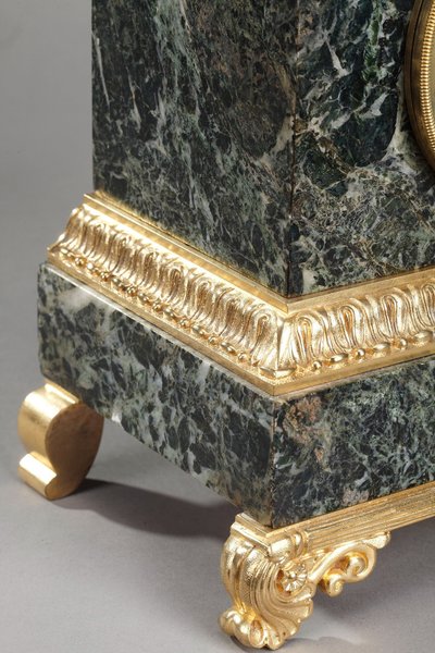 Marble Clock "Cupid Reading" by Ledure and Hémon 