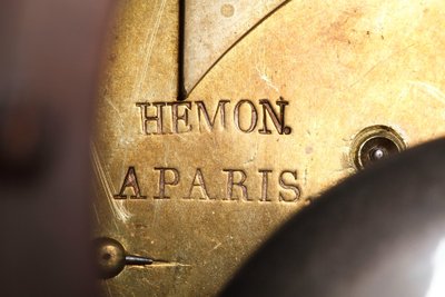 Marble Clock "Cupid Reading" by Ledure and Hémon 