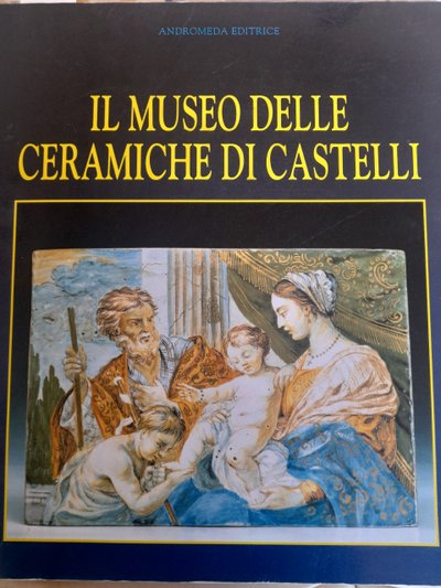 Castelli 18th century two oval earthenware animated landscapes