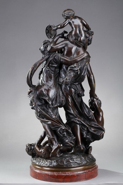Scultura in bronzo, "Bacchantes et putti dansant" dopo Clodio