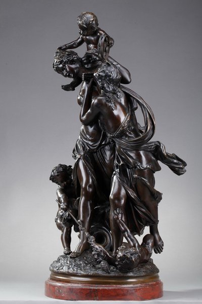 Scultura in bronzo, "Bacchantes et putti dansant" dopo Clodio