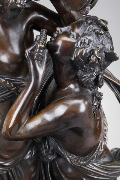 Scultura in bronzo, "Bacchantes et putti dansant" dopo Clodio