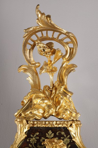 Cartella e console in intarsio BOULLE e bronzo dorato, periodo Luigi XV