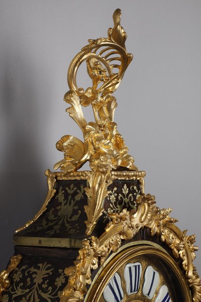 Cartella e console in intarsio BOULLE e bronzo dorato, periodo Luigi XV