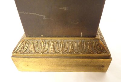 Pair of Empire cassolettes Medici vases bronze angelot Cupid torch 19th century