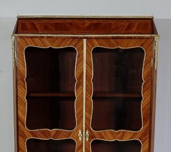 Small Precious Wood Display Case in the Louis XIV style, Napoleon III period - 1850