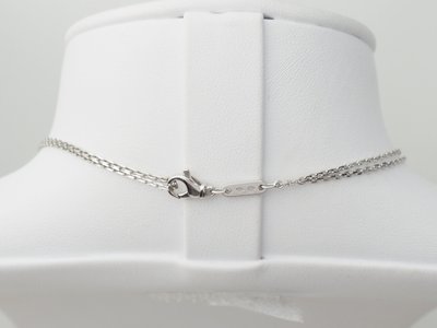 Collana Vintage Cross in oro bianco e diamanti