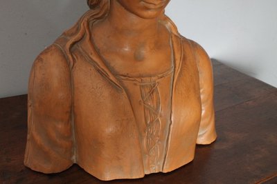 Antico busto terracotta  Liberty anni 1920 Toscana Nobildonna . h 52 