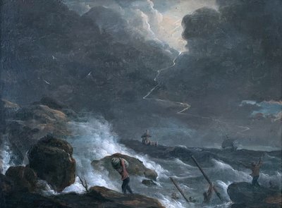 Stormy seascape, in the style of Joseph Vernet (1714-1789)