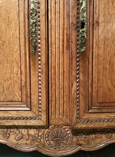 Normannisches Sideboard aus Eiche, 1. Hälfte 19.