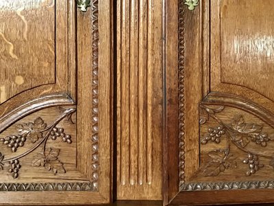 Normannisches Sideboard aus Eiche, 1. Hälfte 19.