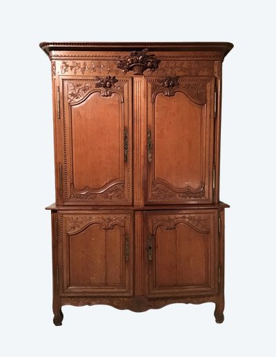 Normannisches Sideboard aus Eiche, 1. Hälfte 19.