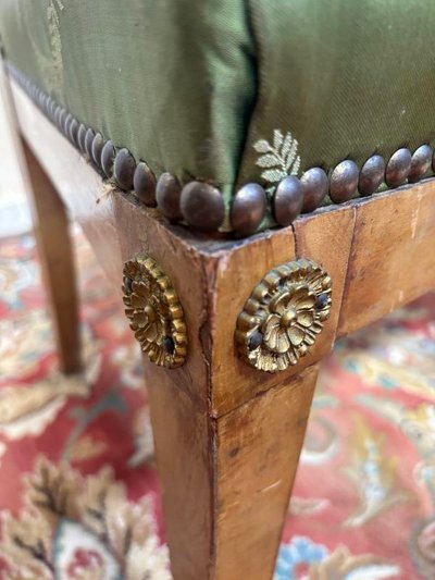 Serie di 6 sedie in stile impero