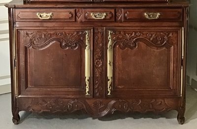 Buffet 2 Corps Normand En Chêne, Région De Villedieu, XIX secolo