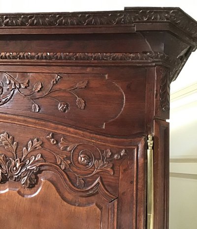 Buffet 2 Corps Normand En Chêne, Région De Villedieu, XIX secolo