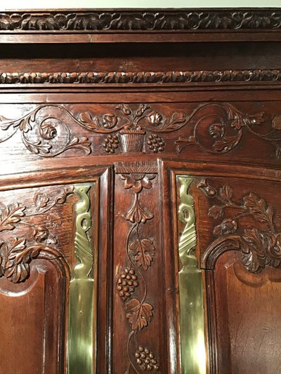 Buffet 2 Corps Normand En Chêne, Région De Villedieu, XIX secolo