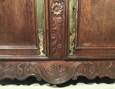 Buffet 2 Corps Normand En Chêne, Région De Villedieu, XIX secolo