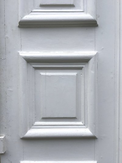 Paire De Portes D’intérieur En Chêne Peint, Fin 18ème.