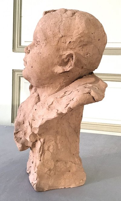 Busto di bottega in terracotta XX secolo