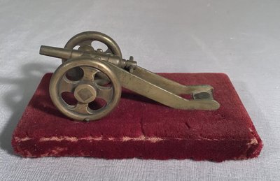 Canone in miniatura in bronzo del XIX secolo