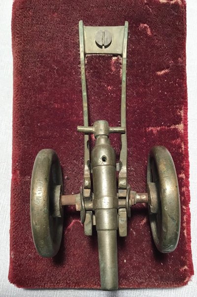 Canone in miniatura in bronzo del XIX secolo
