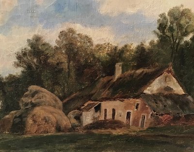 Tableau De Campagne, in the Barbizon style, Oil on canvas, Late 18th century