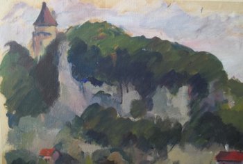 Maurice BOMPARD (1857-1936). Landscape of Aveyron.