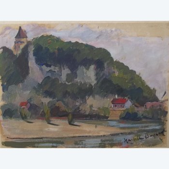 Maurice BOMPARD (1857-1936). Landscape of Aveyron.