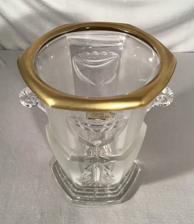 Cristal Champagne Bucket " artisan De Lorraine " 20th century
