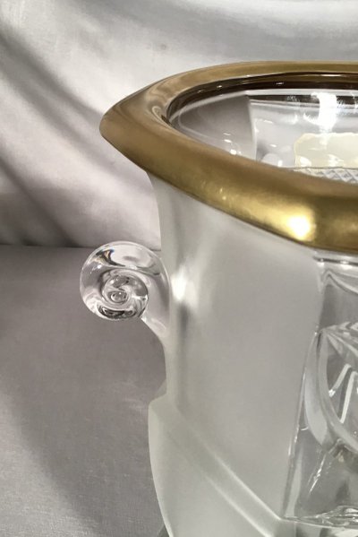 Cristal Champagne Bucket " artisan De Lorraine " 20th century