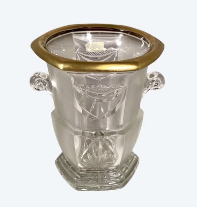 Cristal Champagne Bucket " artisan De Lorraine " 20th century
