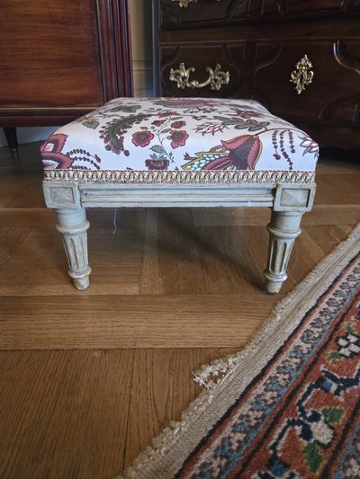 Louis XVI style small stool - Late 19th century