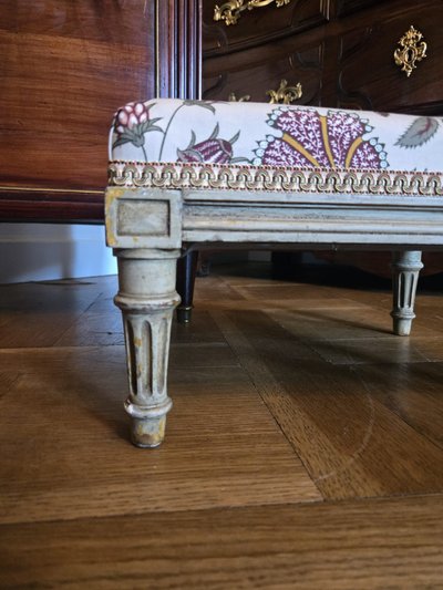 Louis XVI style small stool - Late 19th century