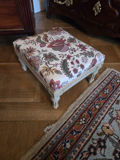 Louis XVI style small stool - Late 19th century