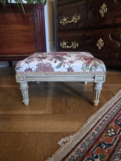 Louis XVI style small stool - Late 19th century