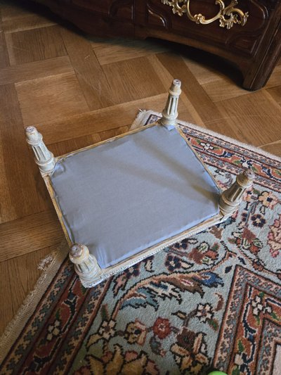 Louis XVI style small stool - Late 19th century
