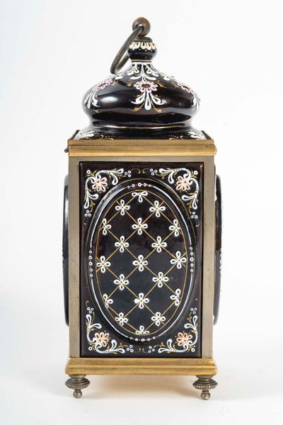 An enamel jewelry box, 19th century