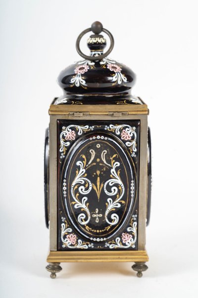 An enamel jewelry box, 19th century